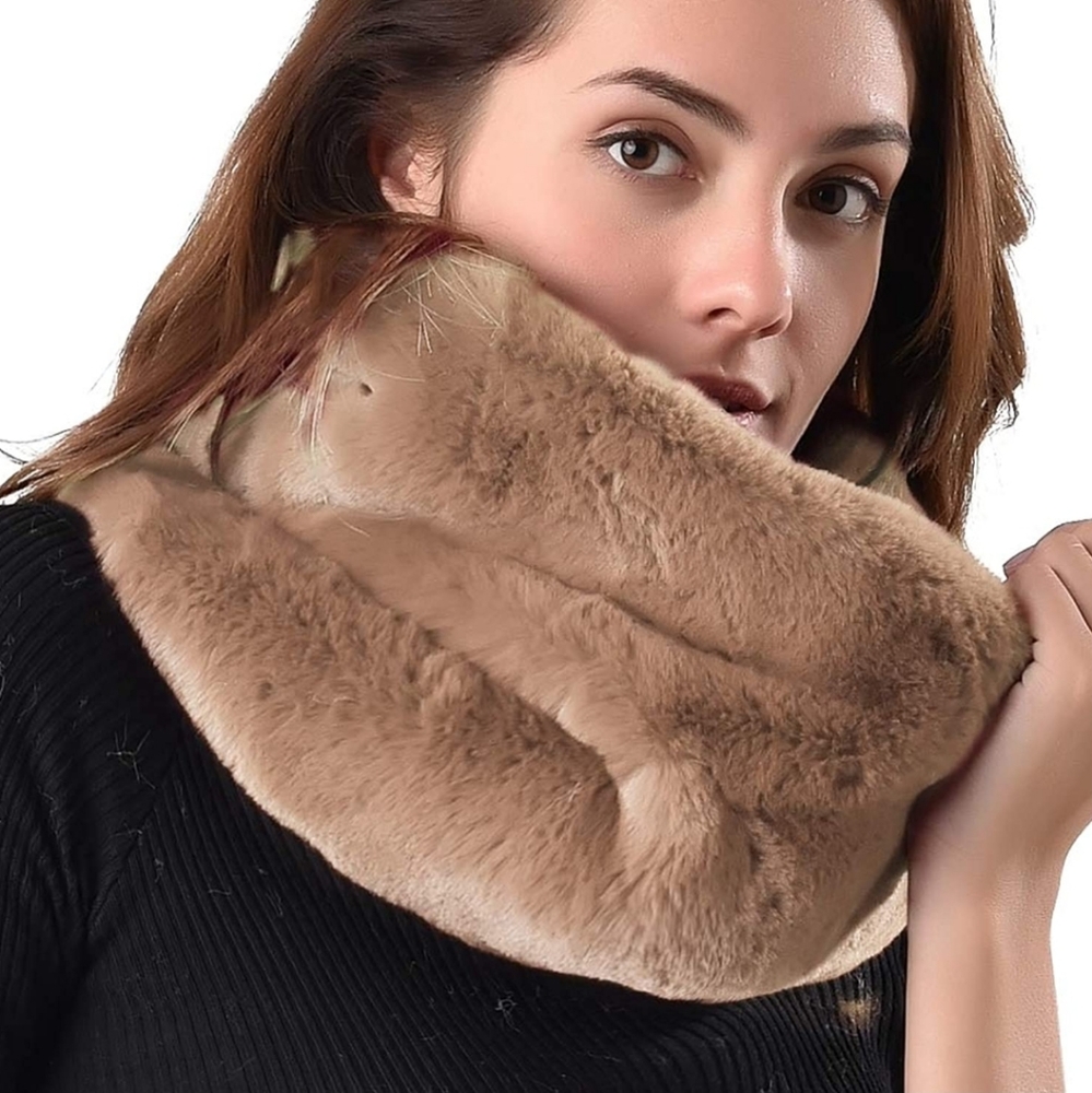 🆕️Faux Fur Infinity Scarf Soft Winter Neck Warmer